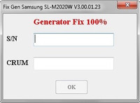 Безлимитный Генератор FIX Samsung SL-M2020W