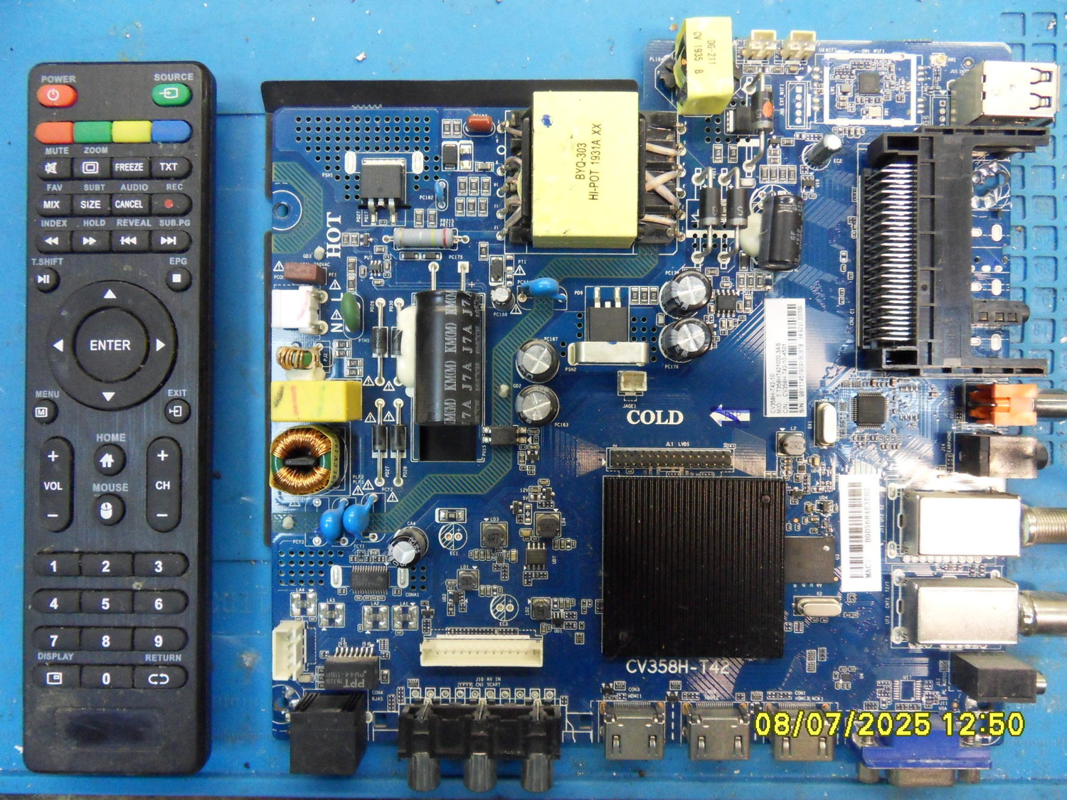 Scheda Madre TV LCD CV358H-T42 – Ricambio Originale Per Gestione Comandi E Alimentazione TV