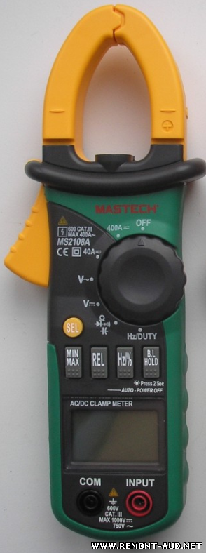 MS2108A Токовые клещи с функцией измерения постоянного тока