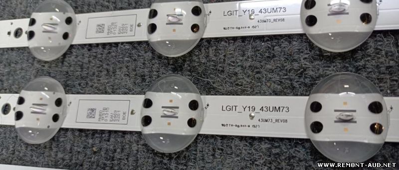 Новый комплект светодиодной подсветки AGM76872401 / 43UM73 / 43UM7300PLB / 43UN73506LD / 43US662H0ZC / 43UT640S0ZA