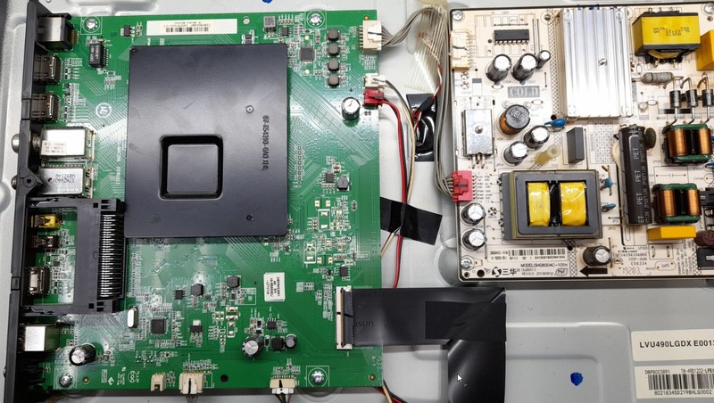 TXOMSON T49USL5210: MAIN:40-MS88EU-MAC2HG (1MS488M).Блок питания:MODEL:SHG6004C-101H.Tkon:V17_43UHD_TM120_V1.0