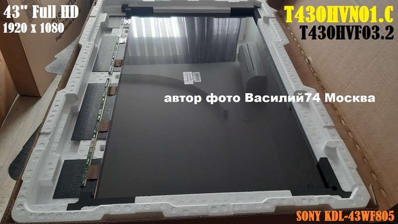 T430HVN01.C - T430HVN01.3  для Sony KDL-43WF805 /  Sony KDL-43WF804