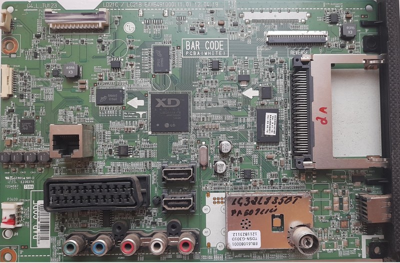 LG32LS350T-ZA. Main:EAX64910001(1.0). (PSU):EAX64324701(1.5). Tkon:V320BJ6-CPE2.