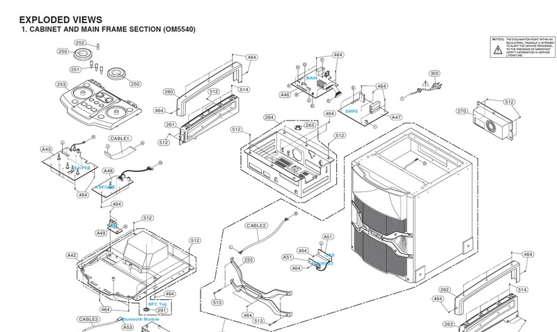 Материнская плата для аудиоколонки LG OM5540/6540